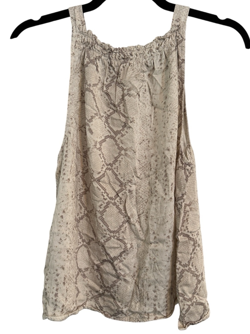 Anthropolgie Cloth and Stone Snakeskin Print Sleeveless Blouse - Picture 6 of 6